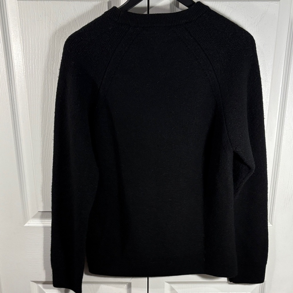 Michael Kors 100% Wool Sweater | Luxury Black Crewneck | Minimalist Quality - Picture 7 of 11